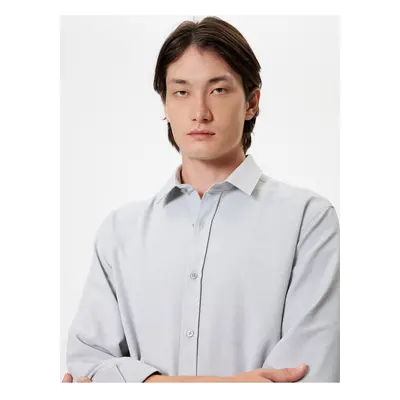 Koton Oxford Shirt Long Sleeve Cotton Blended