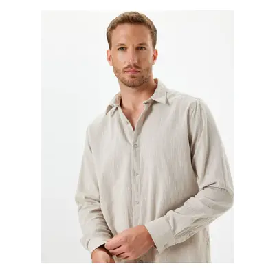 Koton Long Sleeve Shirt Textured Cotton