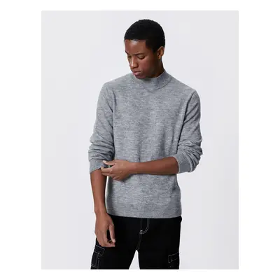 Koton Basic Knitwear Sweater Half Turtleneck Slim Cut