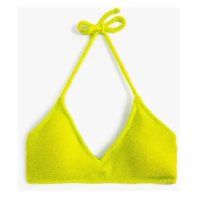 Koton Women's Green Bikini Top