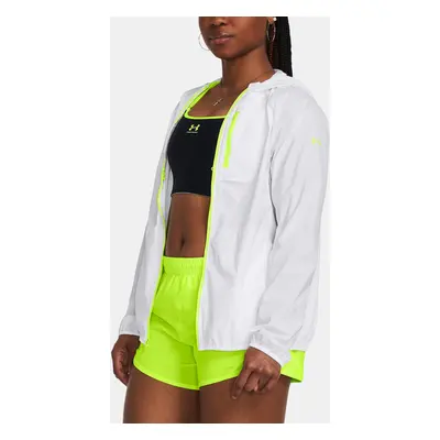 Under Armour Bunda LAUNCH LIGHTWEIGHT JKT-WHT - Dámské