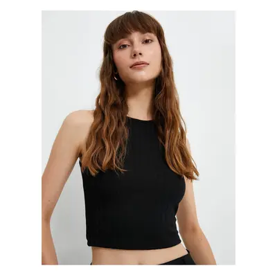 Koton Crop Singlets Crew Neck Sleeveless