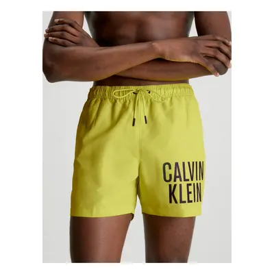 Žluté pánské plavky Calvin Klein Underwear Intense Power-Medium Dra - Pánské