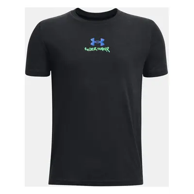 Under Armour Tričko UA SCRIBBLE BRANDED SS-BLK - Kluci