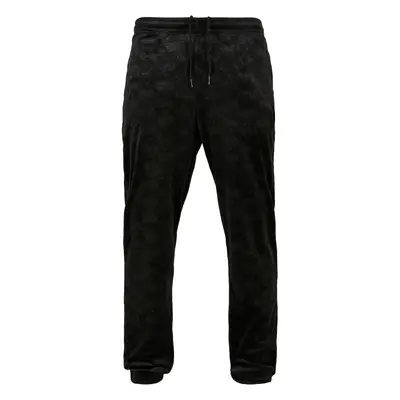 Southpole AOP Velur Pants černé