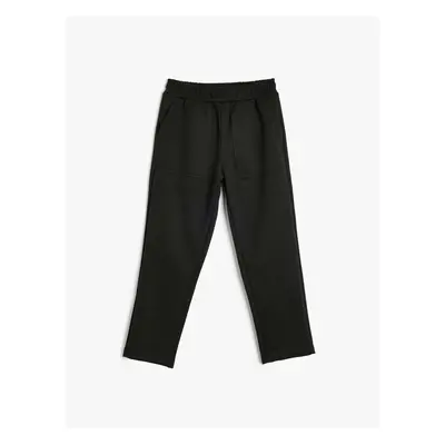 Koton Basic Sweatpants with Pocket Detail and Elastic Waist