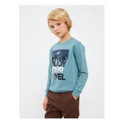 LC Waikiki Crew Neck Printed Long Sleeve Boy's Sweatshirt