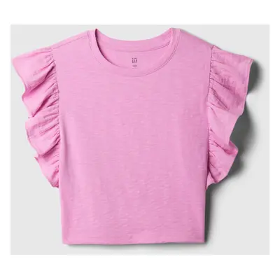 GAP Dětský crop top s volánky - Holky