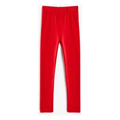 Koton Red Girl's Leggings