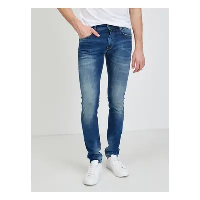 Tmavě modré pánské slim fit džíny Pepe Jeans Stanley - Pánské