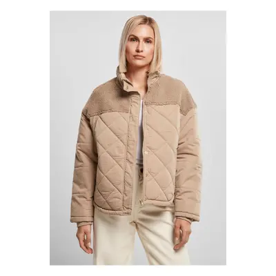 Dámská oversized Diamond Quilt Puffer Jacket softtaupe