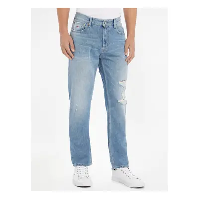 Světle modré pánské straight fit džíny Tommy Jeans - Pánské