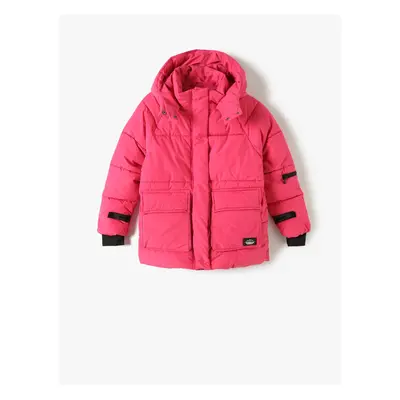 Koton Oversize Hooded Puffer Jacket with Flap Pockets