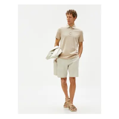 Koton Basic T-Shirt Polo Neck Cotton