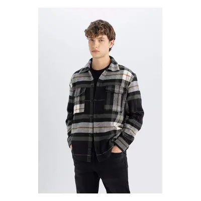 DEFACTO Relax Fit Lumberjack Flannel Long Sleeve Shirt