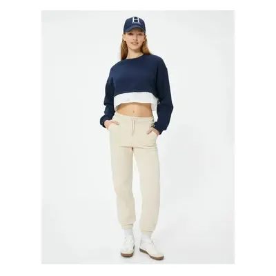 Koton Jogger Sweatpants with Tie Waist Pocket