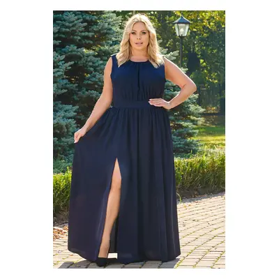 Karko Woman's Dress SC171 Navy Blue