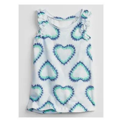 GAP Dětský top ruffle tank - Holky