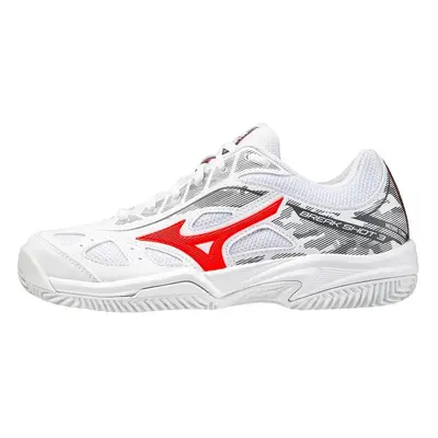 Juniorská tenisová obuv Mizuno Breakshot CC White/IgnititonRed