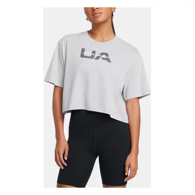 Under Armour Dámské tričko UA W BOXY CROP BRANDED SS - Dámské