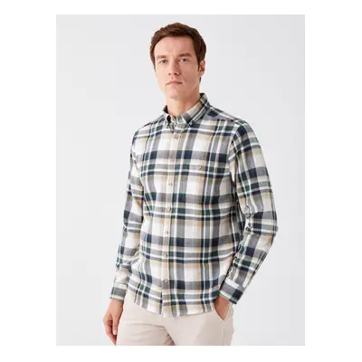 LC Waikiki Regular Fit Long Sleeve Plaid Men's Shirt