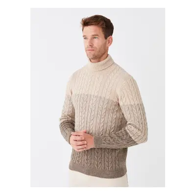 LC Waikiki Turtleneck Long Sleeve Men's Knitwear Sweater