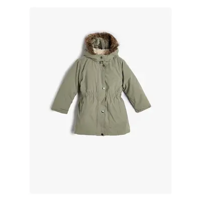 Koton Girl's Clothing Coat 4wkg00012aw Khaki