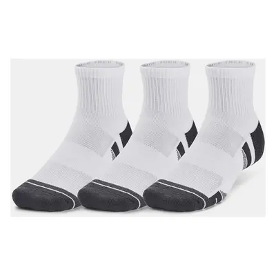 Under Armour Ponožky UA Performance Tech 3pk Qtr-WHT - unisex