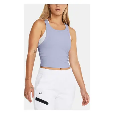 Under Armour Tílko Meridian Rib Crop Tank-PPL - Dámské