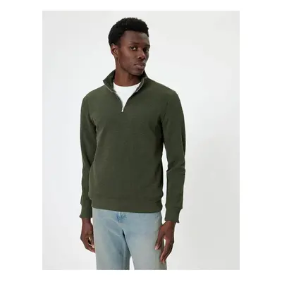 Koton Men's Sweatshirt Khaki 5wam70041mk