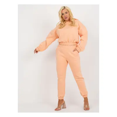 Peach basic plus size tepláková souprava s mikinou