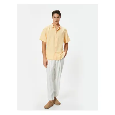 Koton Summer Shirt Short Sleeve Classic Collar Buttoned Cotton