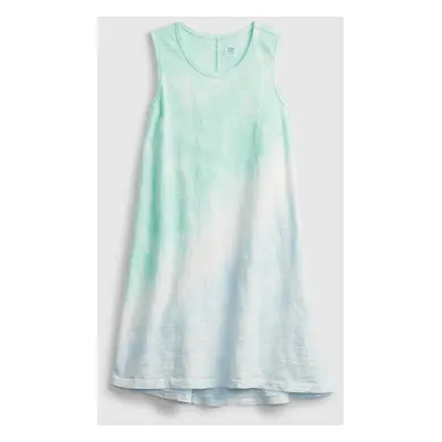 GAP Dětské šaty tie-dye trapeze dress - Holky