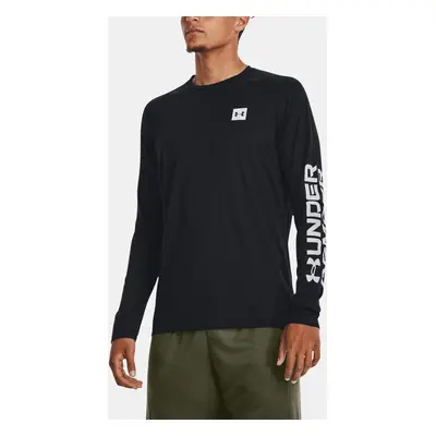 Under Armour Tričko UA Tech Prt Fill LS-BLK - Pánské