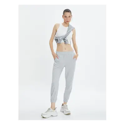 Koton Basic Jogger tepláky kravatou v pase