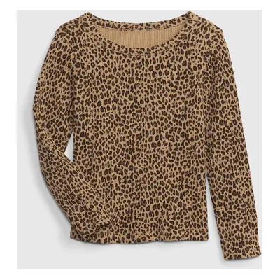 GAP Dětské tričko vzor leopard - Holky