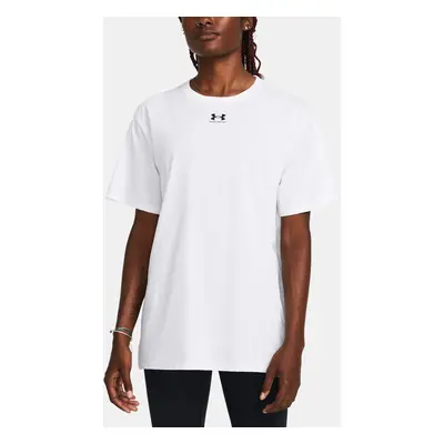 Under Armour Tričko Campus Oversize SS-WHT - Dámské