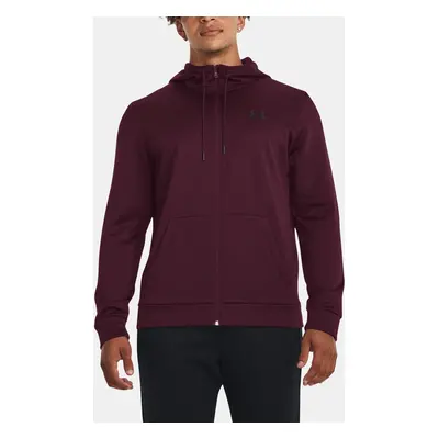 Under Armour Mikina UA Armour Fleece FZ Hoodie-MRN - Pánské