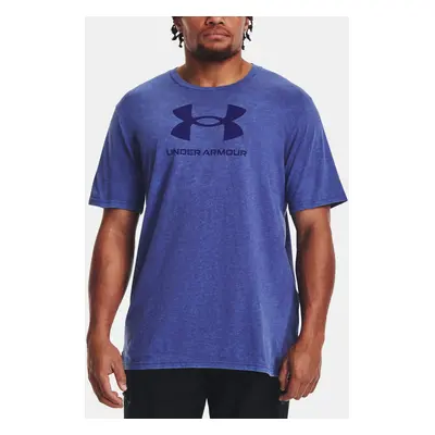 Under Armour Tričko UA WASH TONAL SPORTSTYLE SS-BLU - Pánské