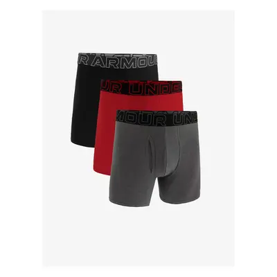 Sada tří boxerek Under Armour UA Perf Cotton 6in