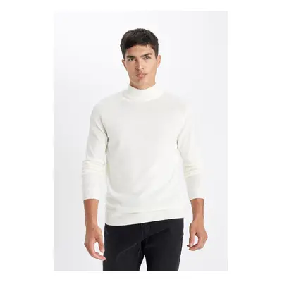 DEFACTO Slim Fit Slim Fit Half Turtleneck Basic Plain Knitwear Sweater