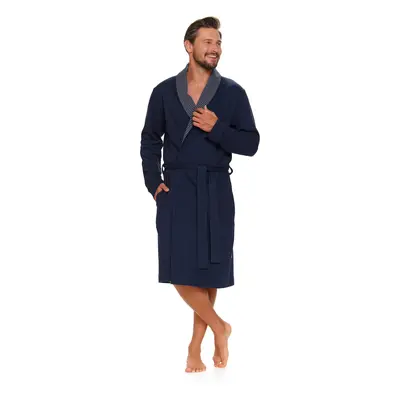 Doctor Nap Man's Bathrobe SMW.5283 Navy Blue