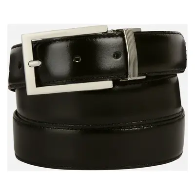 Černý pánský pásek Geox Belt - Pánské