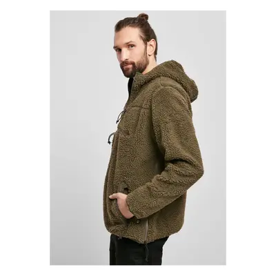 Teddyfleece Worker Pullover Jacket olivová