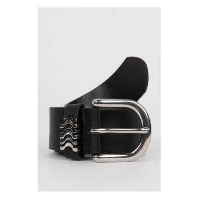 DEFACTO Women's Faux Leather Classic Belt