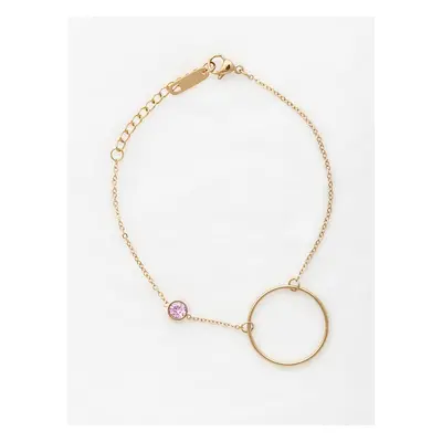 Celebrity Bracelet with Circle Pendant