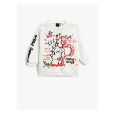 Koton Minnie Mouse Printed Licensed Sweatshirt