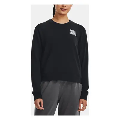 Under Armour Mikina UA Rival Terry Graphic Crew-BLK - Dámské