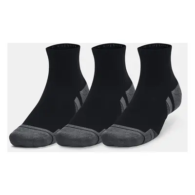 Under Armour Ponožky UA Performance Cotton 3p Qtr-BLK - unisex