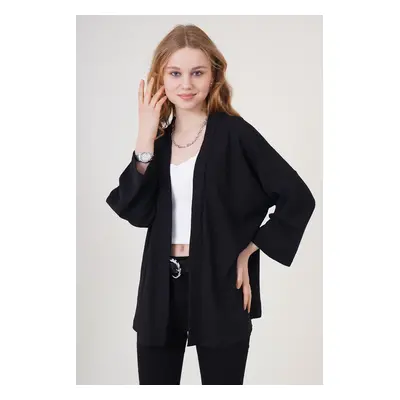 Bigdart Knitted Kimono - Black